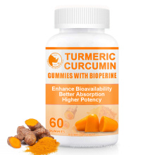Premium Hemp Ginger Extract Biotin Turmeric Gummy Drops for Joint Support Anti Inflammation